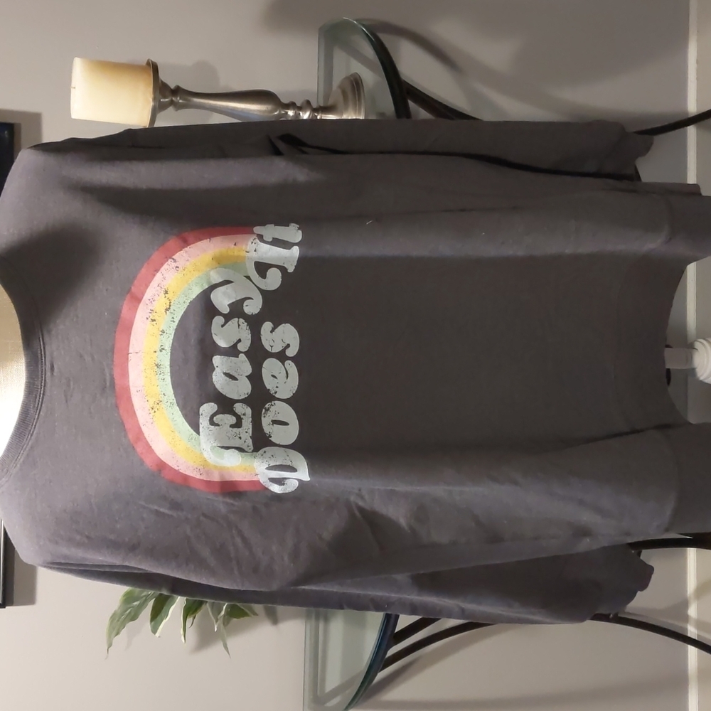 Wildfox Statement Sweatshirt Easy Does It With Ra… - image 1